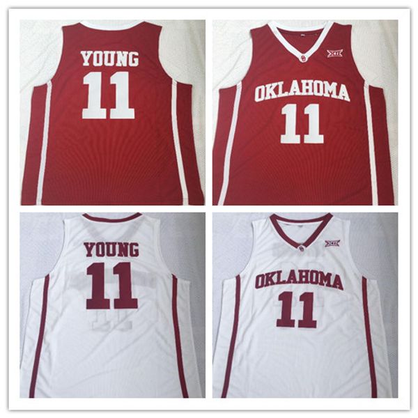 

Oklahoma Sooners Trae 11 Young NCAA College Basketball Wears jersey University Shirt Stitched jersey Mens free shipping