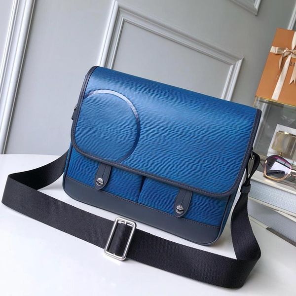 

designer luxury purse bags man single shoulder crossbody messenger handbags man designer genuine leather water pipple shoulder purse