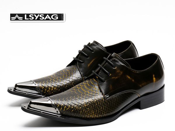 

brand men oxford shoes genuine leather pointed toe wedding dress shoes male business brogue, Black