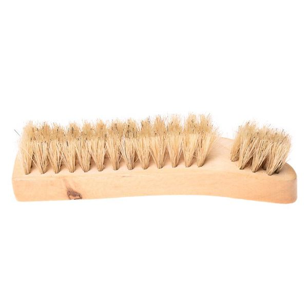 

1 x shoe/boot wooden polish applicator polishing/buffing brush