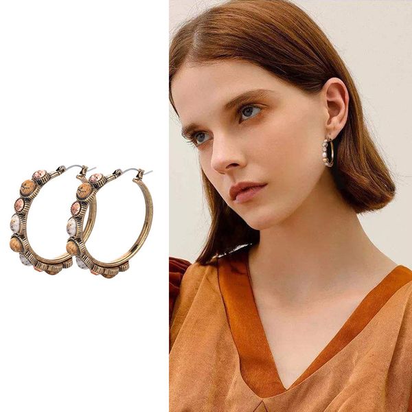 

euramerican стиль сплава серьги electroplated vintage silver золотые серьги для женщин девушки cx17, Golden;silver