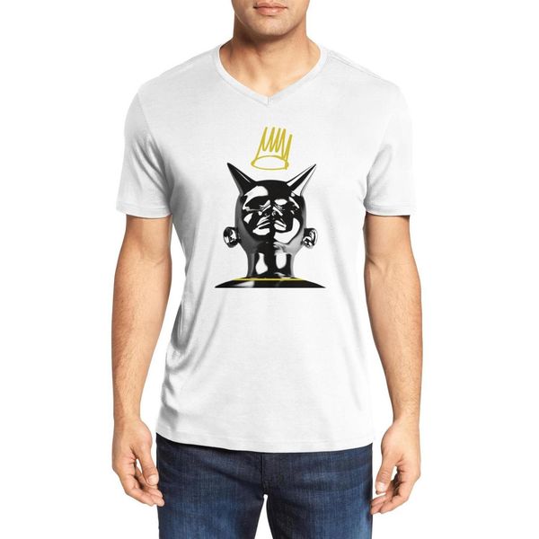 

j cole born sinner альбом моды v-образный вырез футболки печать полоса хлопок рубашка мило с коротким рукавом мужская forest hills j. пусть, White;black