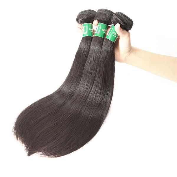 

8a virgin hair brazilian hair weave bundle straight 3pcs 100% human hair bundles ing, Black