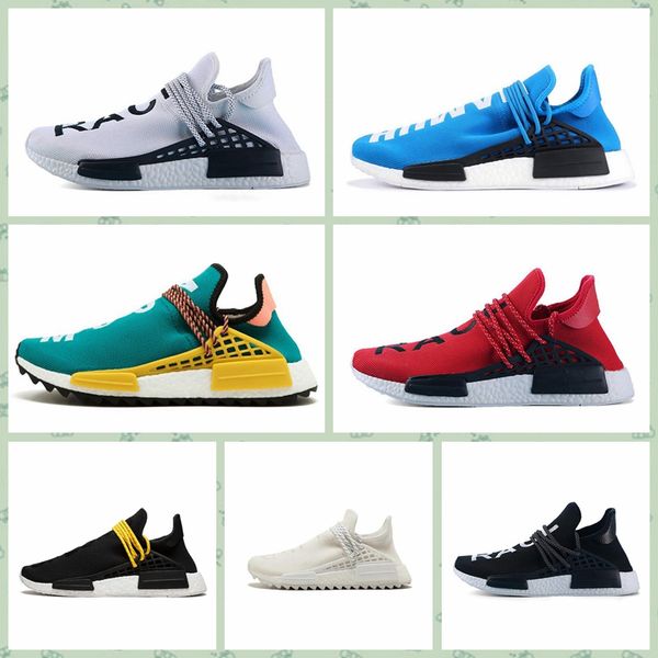 

andh1a 2019 горячего x nmd human race trail мужских кроссовки pharrell williams bbc мир green plaid синего спорт дизайнерская обувь тапок же