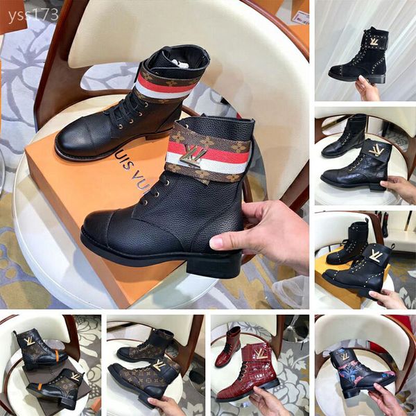 

2019 classic autumn and winter leather martin boots british style women's shoes lace-up flat motorcycle short boots factory direct sale, Black