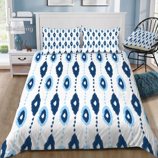 

new authentic blues 3d bedding set printed duvet cover set  king twin size