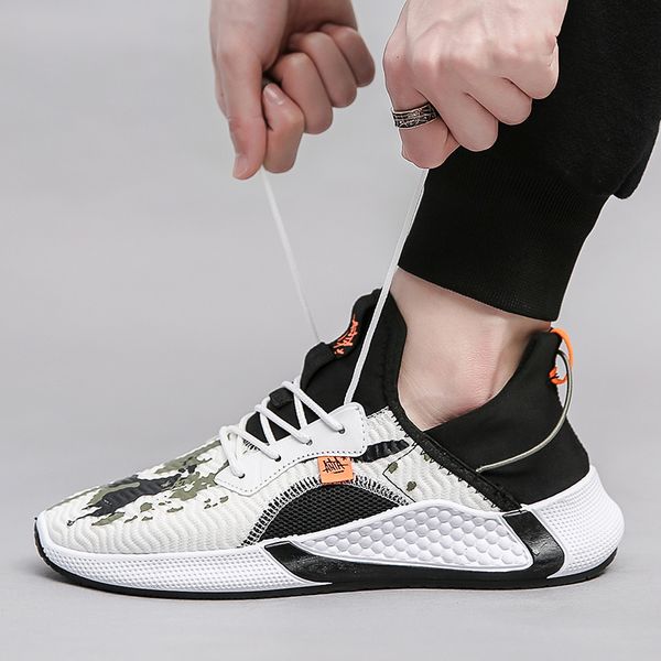 

summer korean trend men running shoes wild sports casual shoes men's mesh cloth mesh breathable red tide