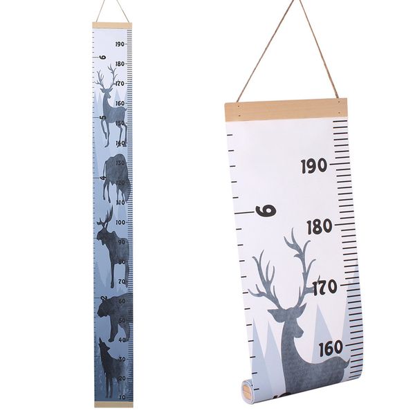 

baby wooden nursery nordic style home bedroom child wall hanging roll up kids growth decoration children room height chart diy