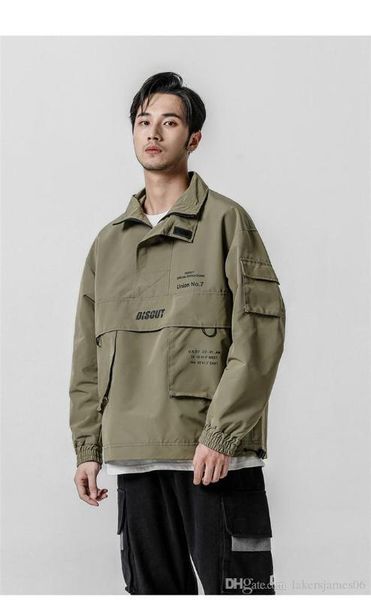 

new casual coat hooded stand collar solid color long sleeve fashion homme coat mens spring designer, Black;brown