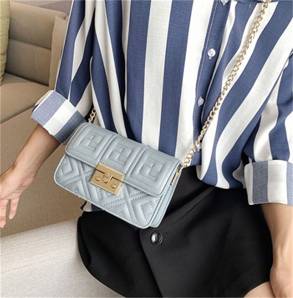 

fashion handbag stylish shoulder bag cross body chain embroidery line small square bag ph-cfy20051835