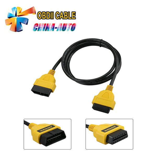

2018 moc258 autool 1.5m obd ii extension obd 2 ii female diagnostic tool scanner code reader adapter car connector cable