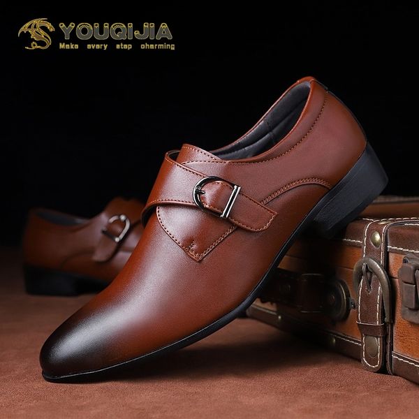 

luxury business oxford leather shoes men breathable rubber formal dress shoes male office wedding flats footwear mocassin homme, Black