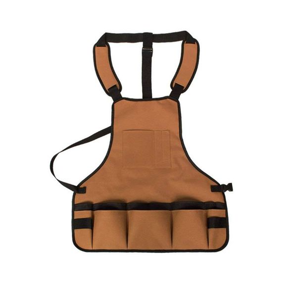 

professional work apron with pockets durable waterproof adjustable tool apron gardening woodshop aprons with pouches for men wom