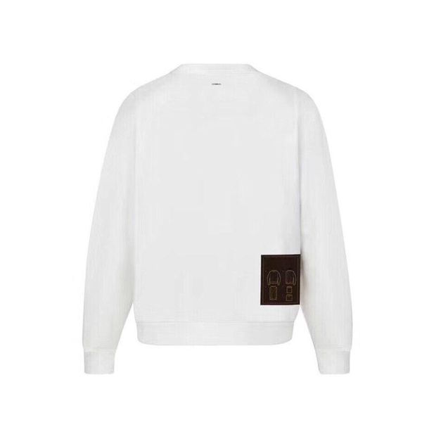 

19fw france crewneck long sleeve tee casual solid color simple sweatshirt fashion pullover sweater sportwear street hoodie t-shirt hfymwy251, Black