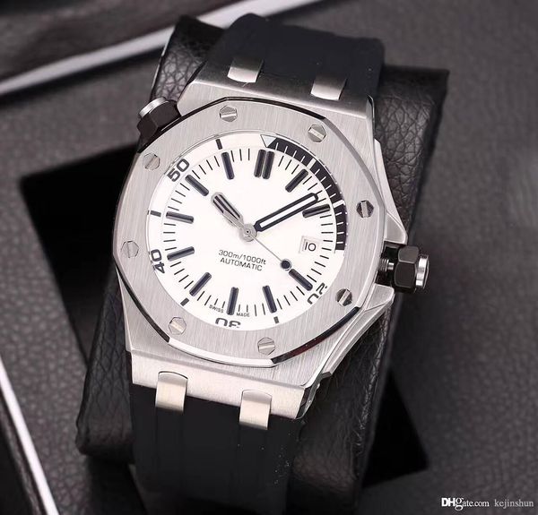 

2020 большой продажа топ мода часы мужчины открытой спиной 42mm автоматическая машинами смотреть ложного смотреть оукс лучшие часы топ стрем, Slivery;brown