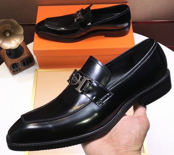 

brand men cow leather dress wedding shoe fashion formal suit business office shoe italian design lacing carving oxfords,38-45, Black
