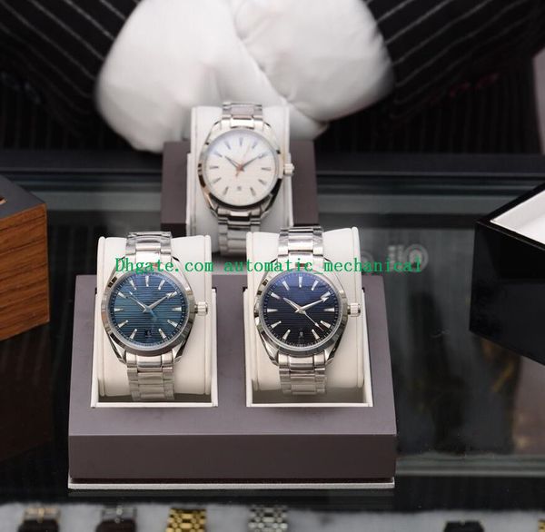 

luxury watch 41.5mm aqua terra 150m 231.10.39.21.03.002 316l steel asia cal.8500 movement white dial automatic fashion men, Slivery;brown