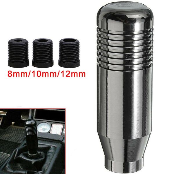 

universal 8.5cm car titanium aluminum racing manual gear stick shift knob alloy shifting knob +thread sleeves *3