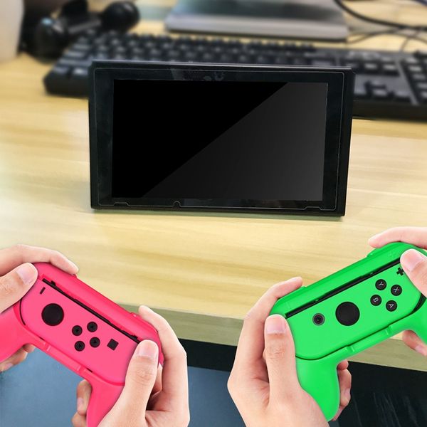 

grip for nintendo switch joy-con, [ergonomic design] wear-resistant comfort game controller handle kit for nintendo switch joy