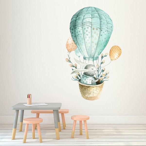 

y wall sticker home air balloon wall sticker living room bedroom children's room study self-adhesive paper wallpaper