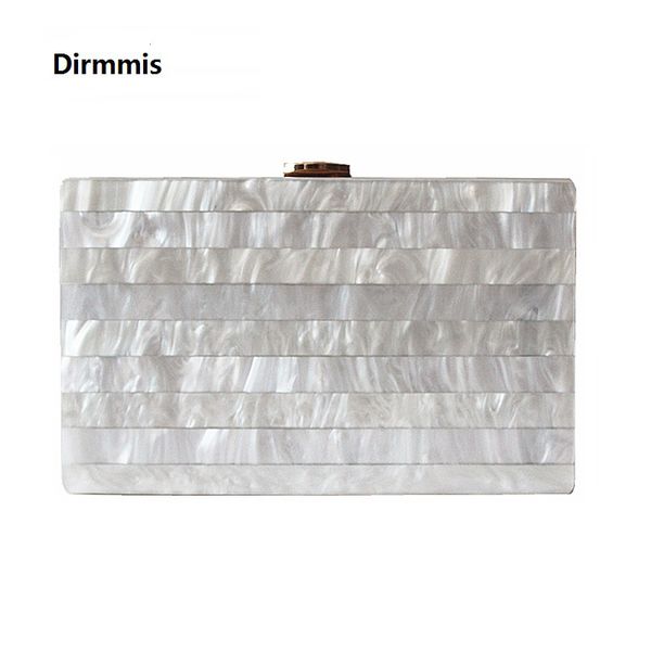 

2018 brand woman's evening clutch new unique marble striped shoulder bag elegant wallet fashion acrylic bolsa feminina handbag d1811010