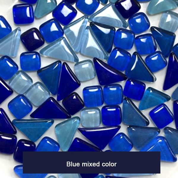 

500pcs mixed color square glass mosaic tiles pieces tessera for mosaic making diy craft art p20 other hand tools