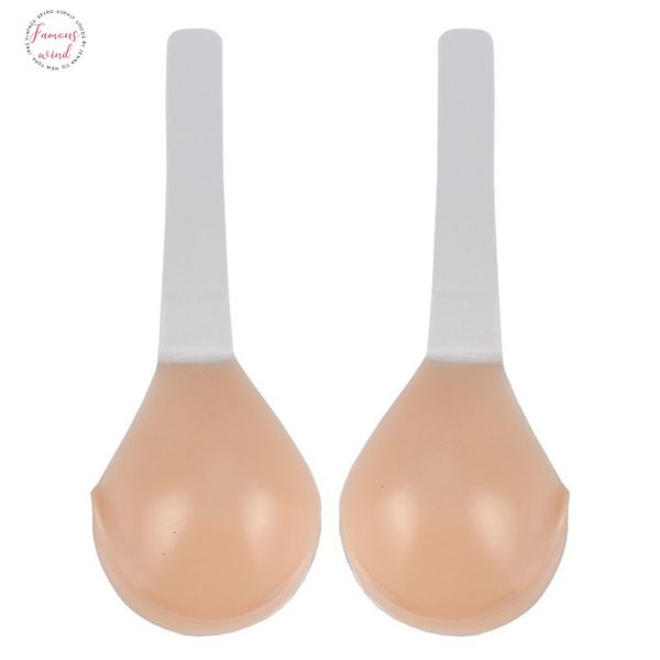 

silicone bra dd ddd g h plus size lady invisible strapless bra push up bras self adhesive dress sticky gel backless, Red;black