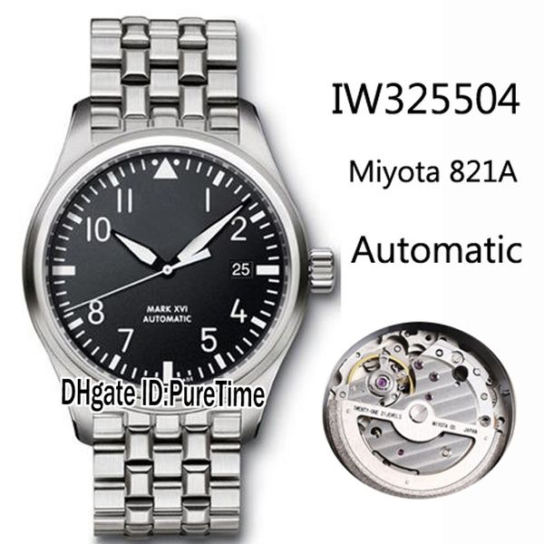 

new mark xvii iw325504 black dial miyota 821a automatic mens watch stainless steel 4 colors sports watches for puretime iwe02a1, Slivery;brown