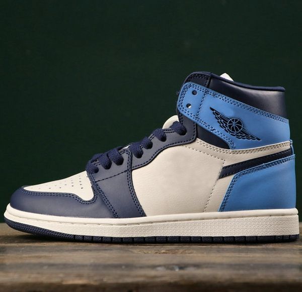 

with box new 1 i mens womens basketball shoes blue sports sneaker 1s man trainers designer athletic baskets boys des chaussures zapatos