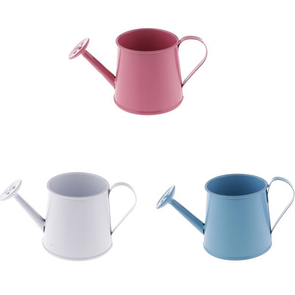 

3pcs retro vase metal watering can retro craft flowerpot gardening iron cans