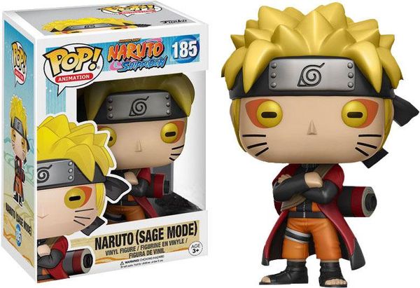 

lxh funko pop animation:naruto - naruto six path / sage mode vinyl action figure with box #185/#186 gift doll toy 1pcs
