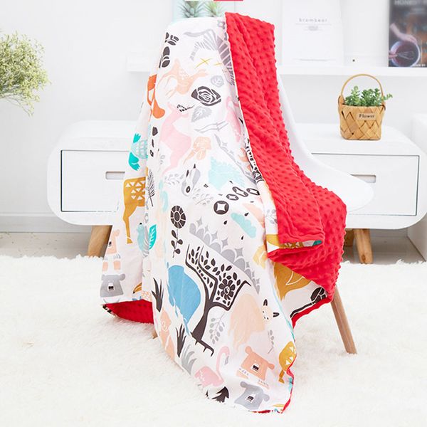

baby blanket cotton cartoon can be washed cart blanket wind-proof multi-function baby quilt trolley sleeping mat foldable