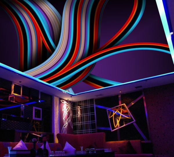 

abstract colorful spiral lines 3d ceiling murals 3d ceiling murals wallpaper