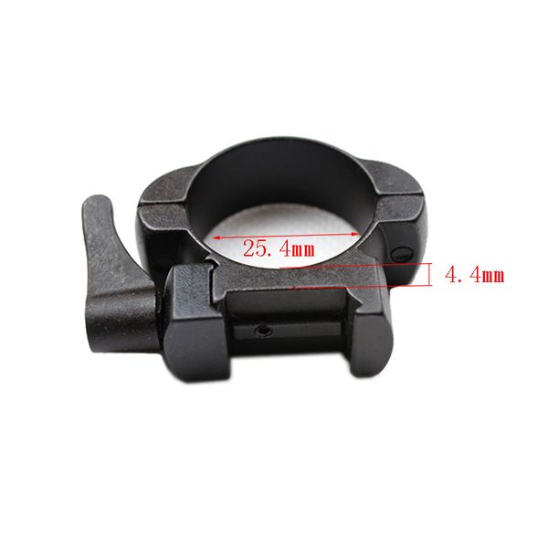 

rifle steel weaver mount 1 inch low-profile matt lever lok upper clamping rings
