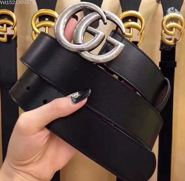 

big large buckle genuine leather belt with designer belts men women new mens belts luxury belt ing, Black;brown