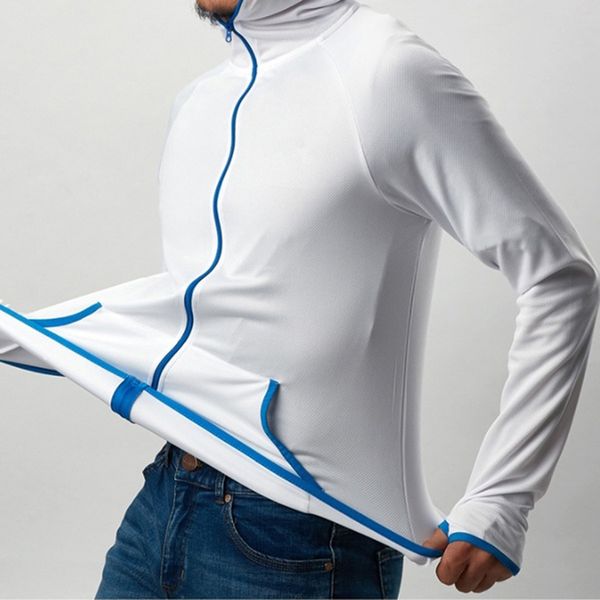 

men's windbreakers hiking clothing breathable men jackets waterproof men hiking jackets windproof sunscreen sport jacket, Blue;black