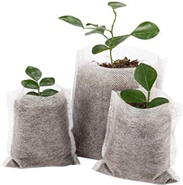 

100pcs nursery bags pots seed bags raising bag fabrics garden decoraion supplies nursery flower vegetable bags supplies