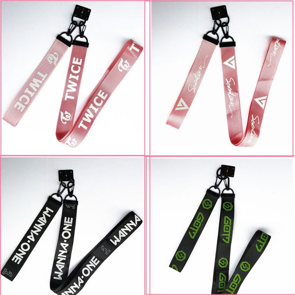 

kpop phone rope blackpink seventeen twice phone strap key charm ring pendant lanyards got7 wt164, Silver