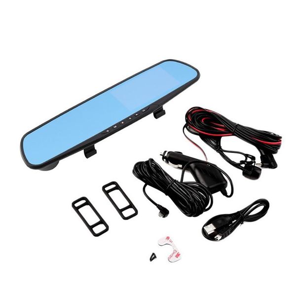 

driving recorder l9000 dual lens hd 4.3 inch blue mirror reversing after the visual 2248 car