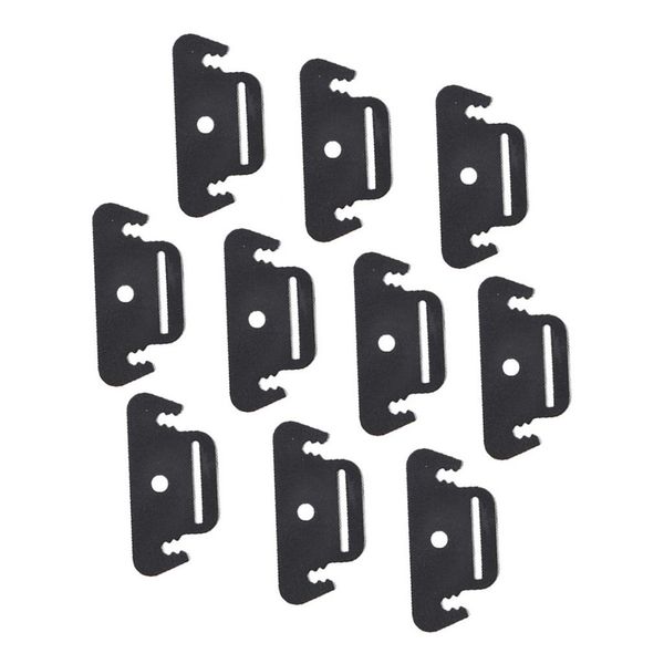 

10 pcs ultralight guyline camping tent awning guy line rope tensioners black