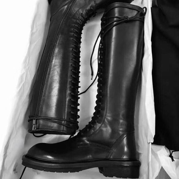 

19ss new european fashion fashion front band back zipper series martin boots holiday tour, outside fashion boots, excellent leisure, Black