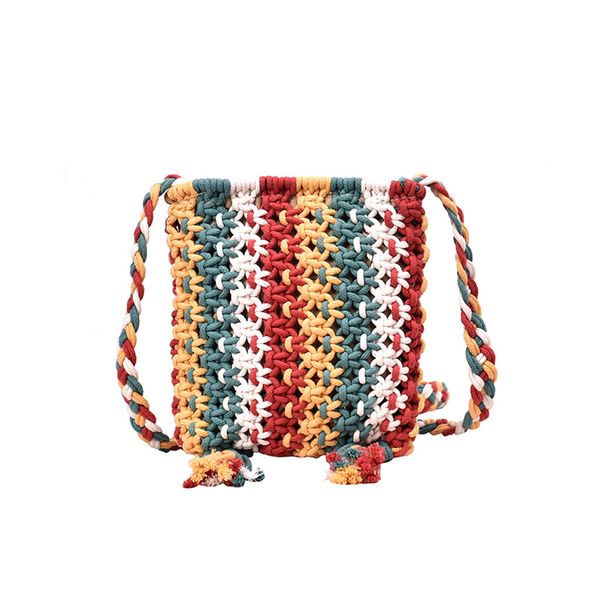

crossbody bag for women 2019 fashion women hand-weaved bags shoulder bags colorful messenger bolso mujer