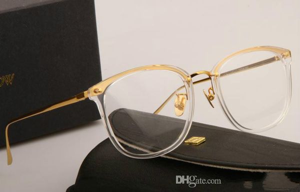 

wholesale- lfl222 plank frame glasses frame restoring ancient ways oculos de grau men and women myopia eyeglasses frames, Silver