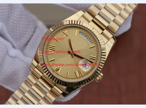 

factory supplier sapphire luxury watches 41mm 228238 mechanical self-winding asia 2813 movement folding clasp men's watches, Slivery;brown
