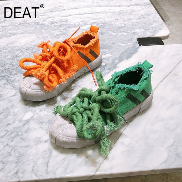 

deat] 2020 round toe bandage personality mixed colors casual single flat shoes women new spring autumn fashion tide 10g015, Black