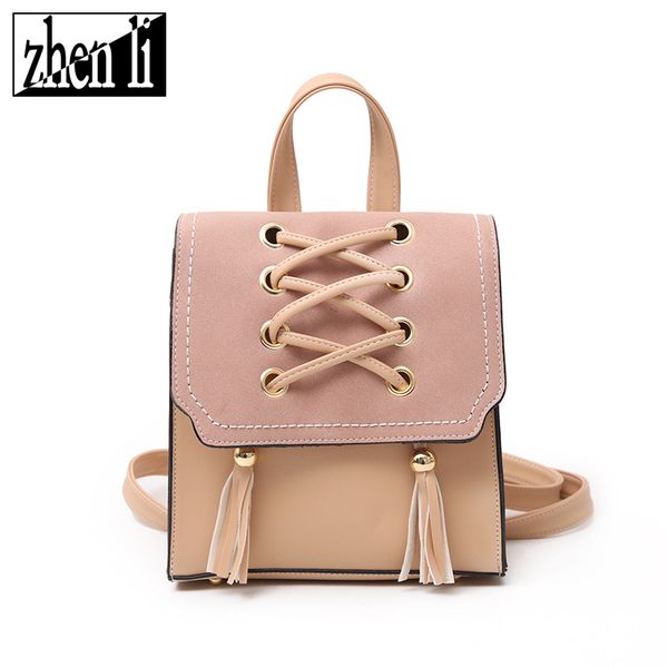 

women casual women backpack pu leather school backpack for teenager girls travel vintage solid shoulder bags