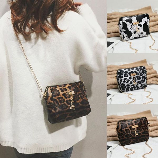 

aelicy fashion womens leopard print fawn pendant shell shoulder bag leopard bag bags for women messenger taschen women