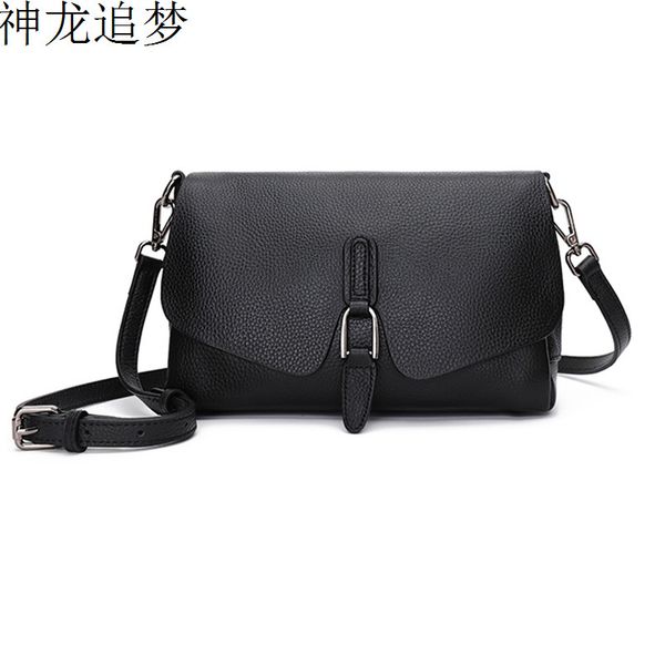 

натуральная кожа женская сумочка мода плечо перекинутая сумка верхний слой воловьей кожи сумка-мессенджер темперамент женская оболочка