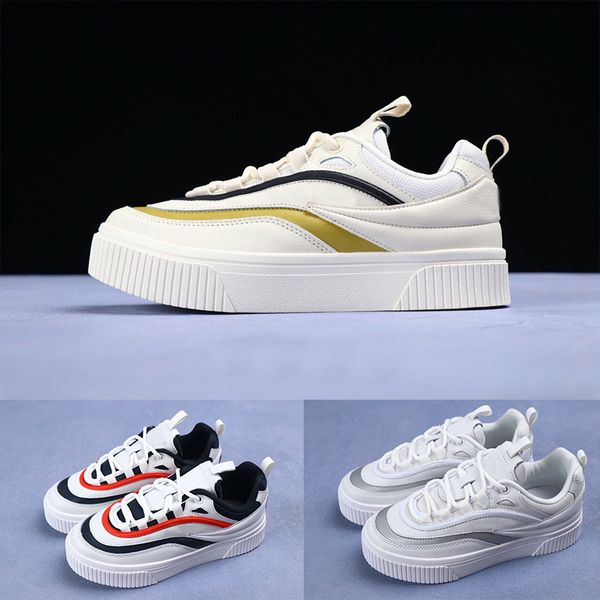 

womens platform sneakers 2019 ladies fashion red blue white running shoes girl luxury designer outdoor walking sports shoes, White;red