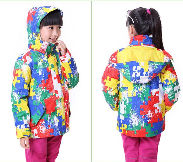 

boys & girls child jacket hiking outdoor jaqueta camping sports coat fishing tourism mountain jackets waterproof windproof, Blue;black